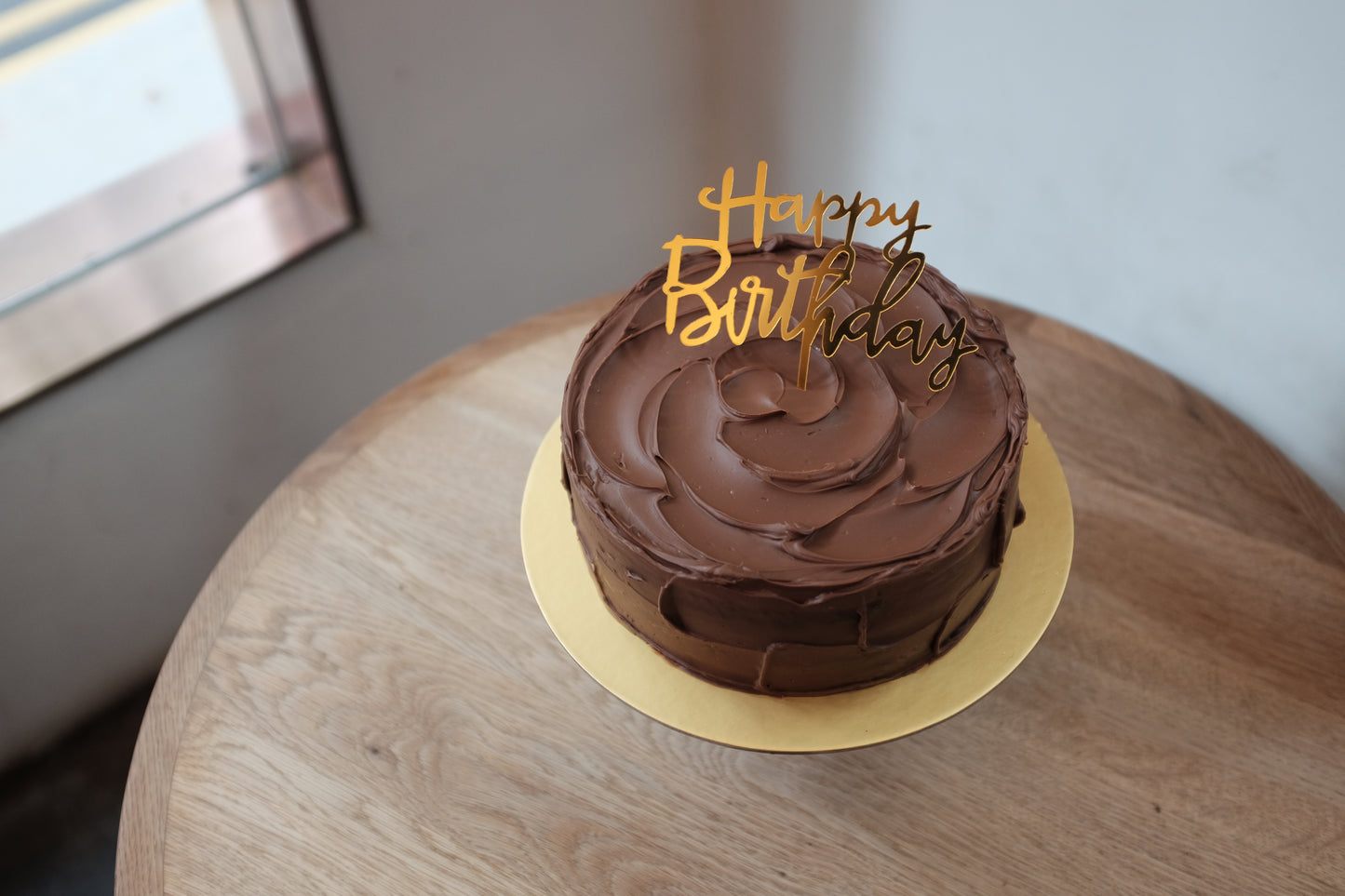 Happy Birthday Gold Topper