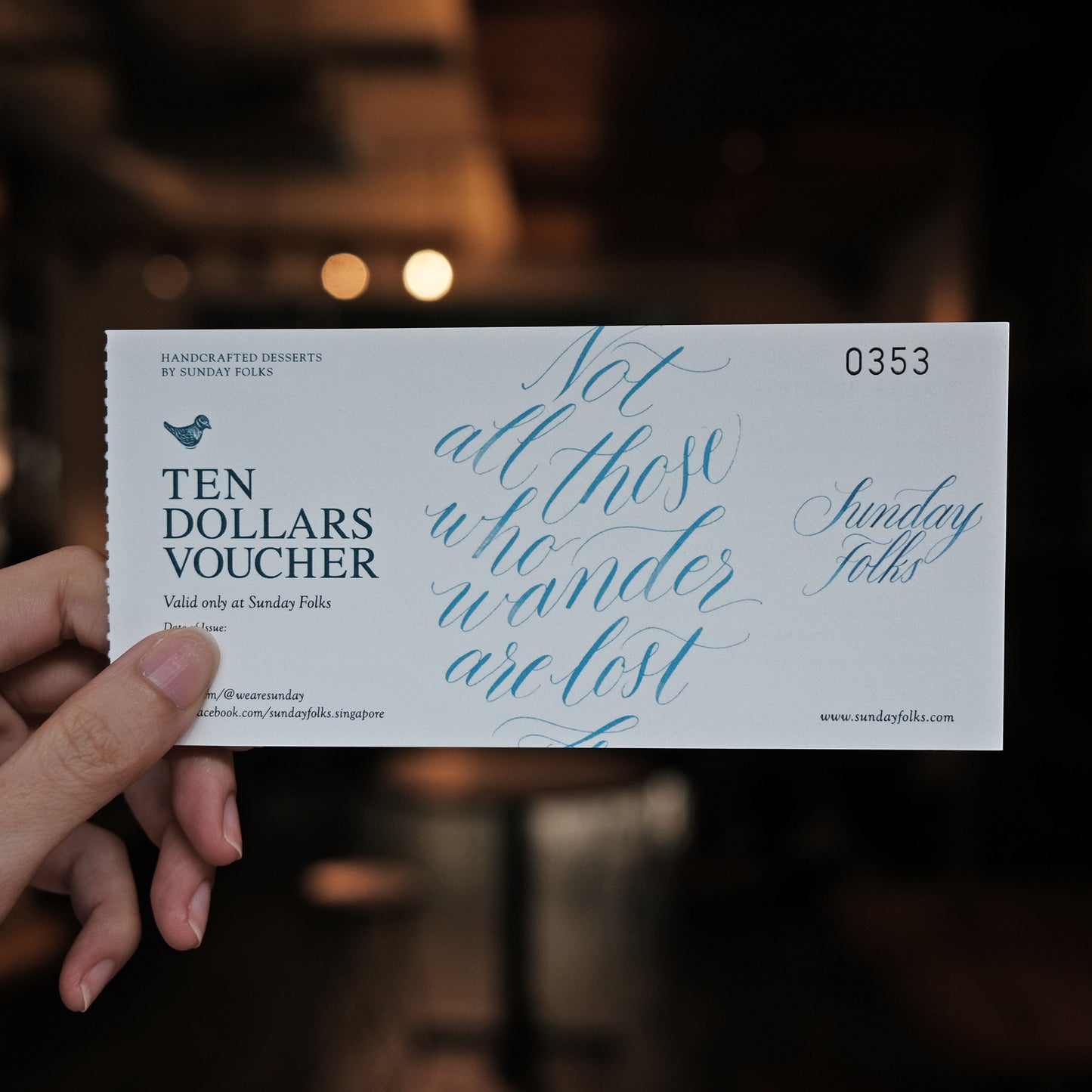 The Sunday Folks Café Gift Vouchers